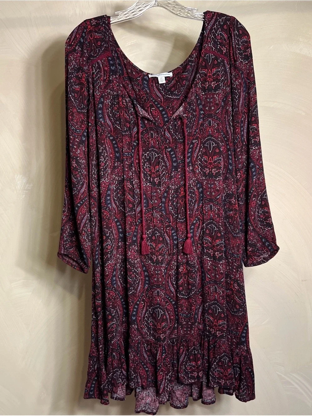 American Eagle Outfitters AE Women’s L/S Feminine Flowy Boho Casual Dress|Sz:S